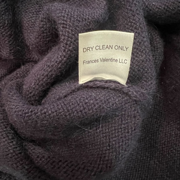 Frances Valentine Navy Collegiate Cardigan Sweater, Sz Small - Picture 10 of 10